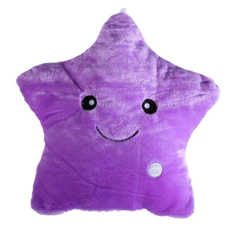 Luminous Star Plush Pillow