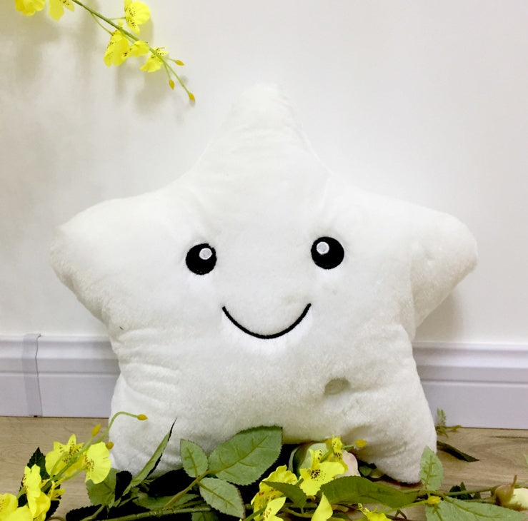 Luminous Star Plush Pillow